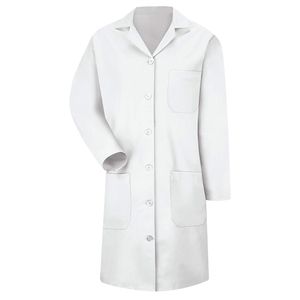 Bata de Laboratorio Médica Personalizada, Bata Blanca de Hospital, Uniforme de Manga Larga, Tejido Transpirable, Ropa Profesional para Clínica, Duradera - Product Image 3