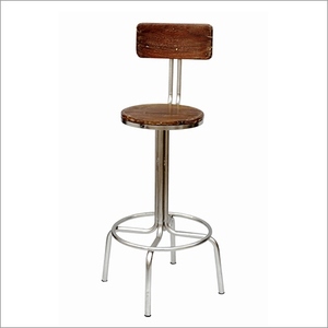 Iron Pipe <b>Bar</b> Chair Nickel Plating Industrial <b>Bar</b> <b>Stool</b> No Assembly Required Durable Pipe Frame Modern PU Leather <b>Adjustable</b> - Product Image 1