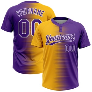 Camiseta de Softbol Personalizada al por Mayor para Mujer, Tela de Poliéster Premium de Alto Rendimiento, Cierre de Botones, Manga Corta, Unisex - Product Image 2
