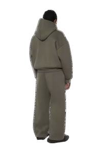 Sweats à capuche personnalisés pour hommes, poids lourd, doublure en polaire épaisse, pull-over d'hiver chaud, impression numérique, teinture unie, haute qualité - Product Image 4