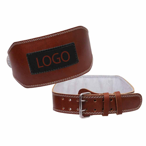 Unisex Heavy Duty Power Lifting Weight Lifting Training <b>Belt</b> Cowhide Customized Logo Adjustable Buckle Non-Slip Comfortable - Product Image 2