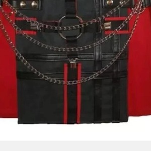 Hybrid Royal Stewart <b>Tartan</b> Kilts with Black & Irish Utility Kilt Pin Pants & <b>Trousers</b> with Pockets - Product Image 5