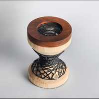 Brûleur d'encens religieux Mubkhar, nouveau design, très populaire, porte-encens Bakhoor, brûleur d'encens en bois et métal à bas prix