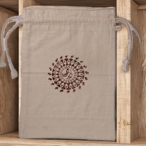 Bolsa para Zapatos de Algodón 100% con Estampado Warli, Técnica Lavada, 120g, STUDIO-N - Product Image 4