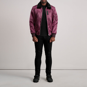 Chaqueta Bomber de Satén Personalizada de Alta Calidad para Hombre, Chaqueta Bomber Universitaria Vintage Personalizada para Mujer, Superventas - Product Image 3