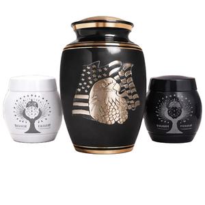 Urna Funeraria de Aluminio Hecha a Mano, Color Negro, para Cenizas Humanas, Grabado Personalizable, Capacidad de 1-2L, Moderna, Superventas - Product Image 4