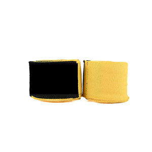 Bandages de boxe en coton de haute qualité, confortables, les plus vendus, avec support de poignet élastique réglable, couleur et logo personnalisables, motif uni - Product Image 2