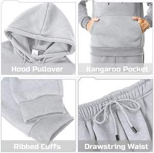 Ensemble de survêtement pour homme personnalisé de haute qualité, 2 pièces, sweat-shirt à capuche et jogging décontractés, tenue de sport - Product Image 6