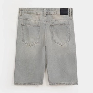 Pantalones cortos de mezclilla para hombre al por mayor, estilo casual, rectos, holgados, hasta la rodilla, para uso urbano, personalizados - Product Image 5