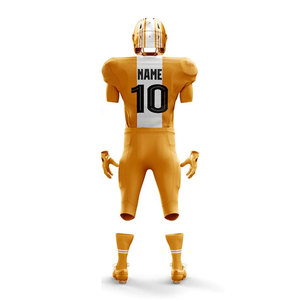 Hot Sale Adult American Football Uniform <b>Compression</b> Kits 100% Polyester Short Sleeve Printed Training Practice Team Wear - Product Image 3