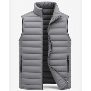 <b>Men's</b> Lightweight Padded Puffer Vest Quilted Warm Sleeveless <b>Jacket</b> for Hiking Camping Travel - Product Image 1