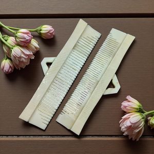 Personalized Eco-Friendly Natural Buffalo Bone Anti-Static <b>Gap</b> Teeth Comb Crafts Custom Name Rectangle Pocket Comb Classical - Product Image 6