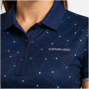 Polo Personalizado para Mujer, Color Azul Marino, Diseño de Constelación, Secado Rápido, Transpirable, Manga Corta, Uniforme de Alto Rendimiento WPS-0772 - Product Image 6