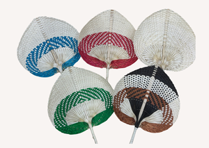 Éventail vietnamien unique et abordable, fabriqué à la main à partir de feuilles de bodhi, pour une décoration spirituelle de luxe et un élégant souvenir de mariage. - Product Image 6