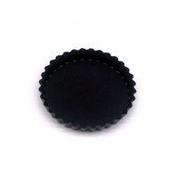 Moule à tarte amovible 13 cm en PTFE de qualité alimentaire, antiadhésif, cannelé, pour quiche, base amovible, résistant au four, fabrication coréenne