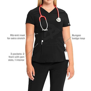 Uniforme Médico Personalizado para Mujer, Material Ligero y Cómodo, con Acabado Impecable y Construcción Duradera - Product Image 4