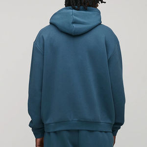 Chándal extragrande para hombre con bolsillos laterales y capucha para un ajuste cómodo y relajado en invierno, con capucha ajustable para pedidos al por mayor - Product Image 5