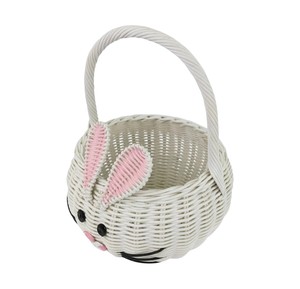 Cute Bunny Shaped Rattan <b>Storage</b> <b>Basket</b> With Handle For Children's <b>Toy</b> <b>Storage</b> - Product Image 3