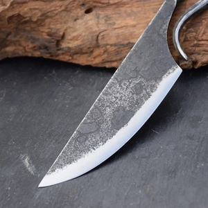 มีดครัวเหล็กกล้าคาร์บอนตีมือโบราณสไตล์ยุคกลาง Jexmoo ผลิตตามสั่ง - ใบมีดอเนกประสงค์ - ของขวัญสำหรับเชฟ - Product Image 3