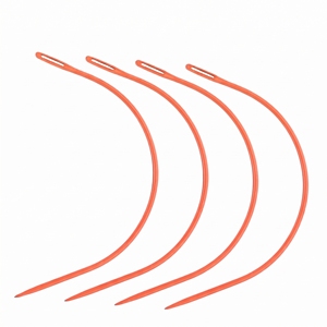 Eco-friendly Stainless Steel Hair Weaving Needle Set <b>C</b>-Style Hooks Weaving Thread Bulk Pack for Salon Professionals - Product Image 1