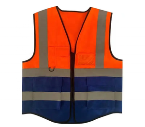 Chaleco de Seguridad Reflectante Impermeable ANSI Clase 2 con Bolsillos para Trabajadores de la Construcción, Ropa Transpirable, Venta Caliente de Fábrica - Product Image 3