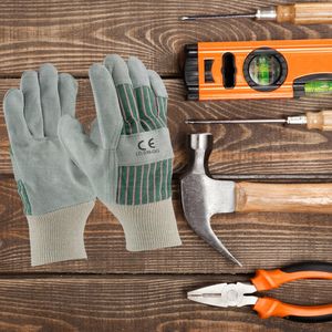 ถุงมือทำงานหนังวัวขนาดกลางกันแรงกระแทกข้อมือผ้าแคนวาสด้านหลังใส่สบายสำหรับใช้ในอุตสาหกรรมของ2025 - Product Image 5