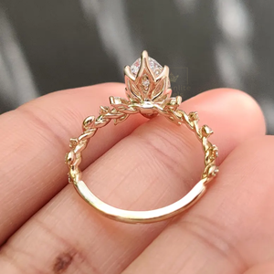 New Design Marquise Cut Moissanite Flower <b>Ring</b> 925 Sterling <b>Silver</b> Rhodium Plated Engagement Wedding Anniversary Women Fine - Product Image 3