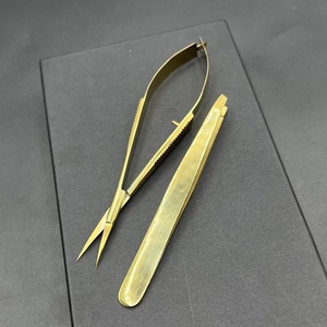 Pinzas para desplumar cejas más vendidas Pinzas totalmente puntiagudas e inclinadas Herramientas cosméticas Pinzas y tijeras para cejas de acero inoxidable - Product Image 2