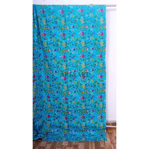 Colcha Kantha Étnica Vintage Hecha a Mano en Rajastán, India, Colcha Kantha de Algodón Cosida a Mano, Colcha de Retazos para Hotel - Product Image 3