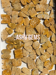 Gran oferta, par de cabujones de Coral fósil, piedras preciosas sueltas naturales de 26-37mm, alta calidad para fabricación de joyas y accesorios - Product Image 4