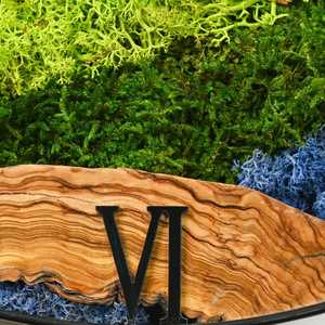 Natural Moss Wooden Wall <b>Clock</b> Handmade 3D Mechanical Rustic Forest Inspired Timepiece Botanical Home Decor Modern Artisan - Product Image 5