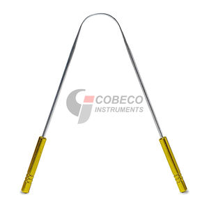 Loop Handle <b>Tongue</b> <b>Cleaner</b> Stainless Steel Easy Maneuverability Deep Reach Effective Coating Removal - Product Image 4