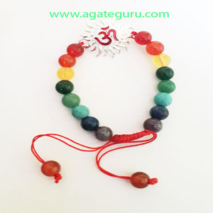 Pulsera de árbol de la vida de cuarzo rosa con ágata de diamante de corte princesa y estilo budista religioso de perla para boda o regalo - Product Image 3