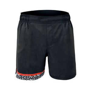 Pantalones Cortos de Boxeo de Satén Azul para Hombre, Cintura Elástica Blanca, 100% Algodón, Logotipo Personalizado Impreso con Transferencia Térmica en la Parte Delantera, Tela de 100g - Product Image 4