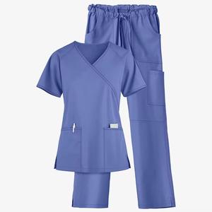 2025 Hot Sale Soft Polyester Hospital <b>Doctor</b> Wear Clothing Washable Nurse Scrub <b>Set</b> for Womens Nursing Scrub Uniforms - Product Image 2