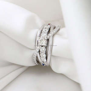 IGI/GIA Lab Grown Cut Diamond Vintage 14K Amarillo Boda/Anillo de compromiso Unisex Party-Worthy Anniversary Fine White Gold Ring - Product Image 3