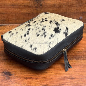 ฝาครอบไบเบิ้ลหนังวัวพร้อมซิปสำหรับผู้หญิงผู้ชายที่คั่นหนังสือ - Product Image 5