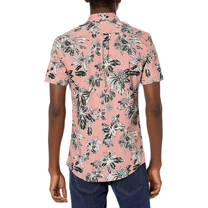 เสื้อเชิ้ตแขนสั้นลายดอกฮาวายสำหรับผู้ชาย ปกคอปก ผ้าโพลีเอสเตอร์ 100% ทอแบบป๊อปลิน ระบายอากาศได้ดี เหมาะสำหรับฤดูร้อน - Product Image 2
