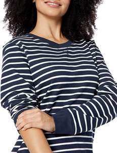 Nouveau sweat à capuche décontracté pour femme, style streetwear, avec bandes bleues et blanches personnalisées, meilleure qualité - Product Image 3