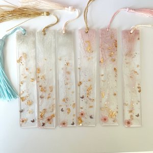 Marque-page en résine époxy personnalisé, élégant, résistant à l'eau, couleurs mélangées, découpe et impression, porte-page de livre personnalisé - Product Image 4