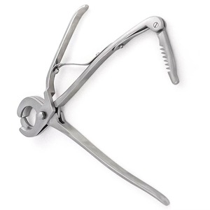 Émaculateur double écraseur de style blanc en acier inoxydable, disponible dans toutes les qualités et types – Outil vétérinaire de castration - Product Image 1