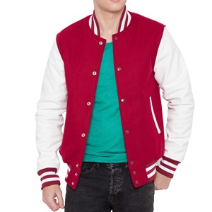 Men <b>Canvas</b> Varsity <b>Jacket</b> Breathable Waterproof High Quality Full Sleeves Customizable Latest Design Hot Sale - Product Image 2