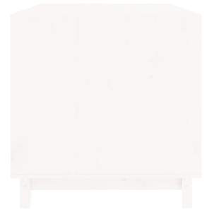 Casa para Perros de Madera de Pino Sólido Blanca, Resistente y Duradera, Mueble para Mascotas - Product Image 6