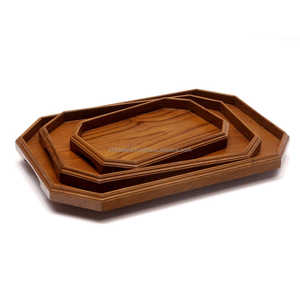Juego de bandejas de servicio de madera hechas a mano Opulent Touch, bandejas decorativas de Acacia, Mango y Sheesham para café de comedor y uso doméstico de lujo - Product Image 2