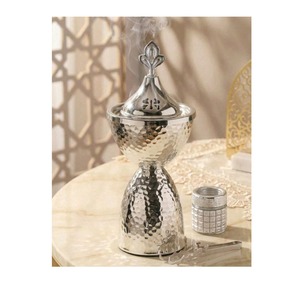 S H INC. Classic <b>Decorative</b> Metal Incense Burner Heat Resistant Structure Indian Incense Religious Use for Indoor Aromatherapy - Product Image 5