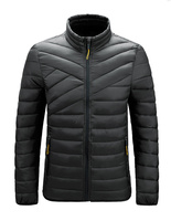 Veste d'hiver chaude matelassée de haute qualité avec logo personnalisé, taille plus, unisexe, couleur unie, rembourrée de duvet, anti-UV