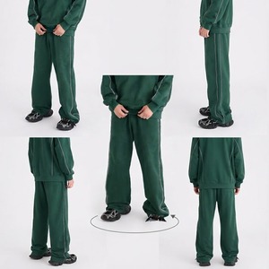 Men’s Custom Track Pants Loose Fit Casual <b>Joggers</b> with Contrast Piping Sportswear Street wear <b>Trousers</b> Wholesale Custom Logo - Product Image 3