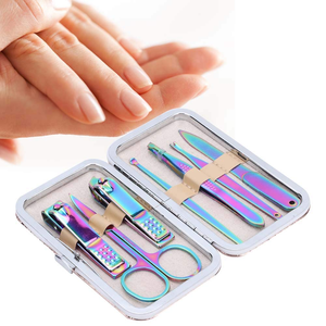<b>Nail</b> Clipper Set – 7pcs Colorful Professional Stainless Steel Portable Travel Grooming <b>Kit</b> - Product Image 6