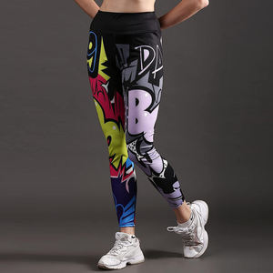 กางเกงเลกกิ้งออกกำลังกายผู้หญิงขายดี คุณภาพสูง ยกกระชับสะโพก กางเกงโยคะเอวสูง - Product Image 3