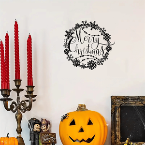 CIFbuy Elegante Decorazione Natalizia in Metallo per Interni ed Esterni, Insegna di Benvenuto Verticale Perfetta per le Feste, Regalo per Bambini, Servizio di Raccolta - Product Image 6